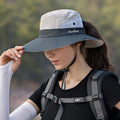 Sun UV Protection Foldable Wide Brim Cap Quick Dry Waterproof Hiking Fishing Women Fisherman Bucket Hat