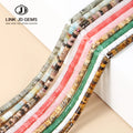 4*2mm Natural Gem Aventurine Apatite Quartz Amethyst Fluorite Stone Cylinder Loose Beads for Jewelry Making DIY Bracelets