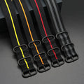 Heavy Duty Braided One Piece Single Pass 1.5mm Woven Thick Nylon Watch Strap With Three PVD Black Rings 22mm 24mm