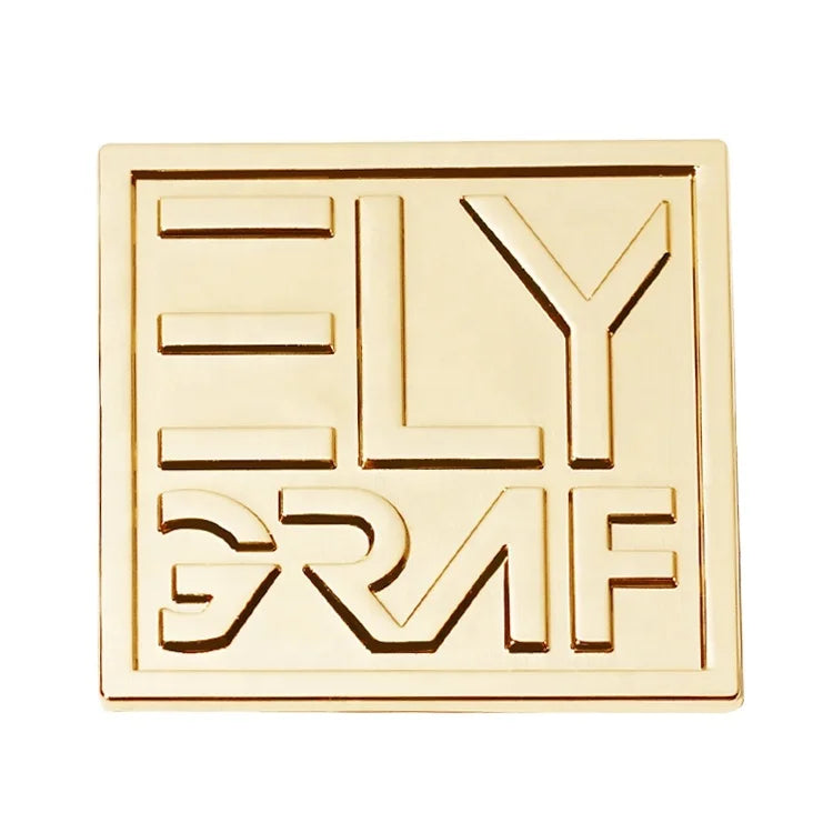 Wholesale Zinc Alloy Metal Nameplate for Handbag Hardware Purse Metal Square Logo Embossed Tags Stylish Label for Shoulder Bags