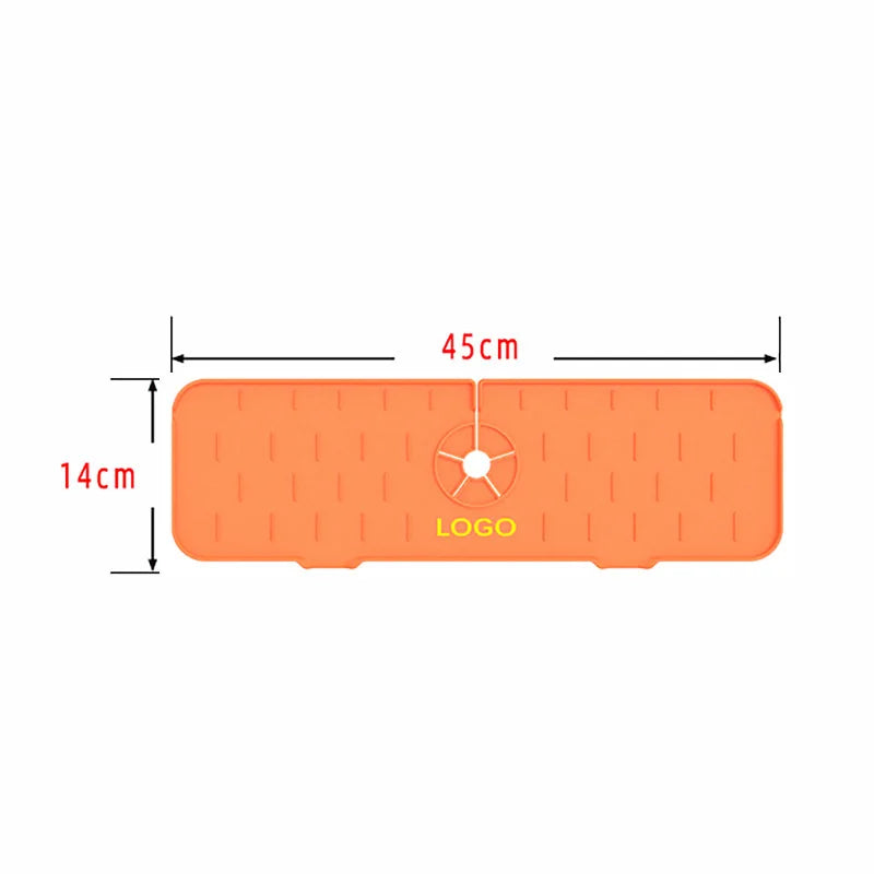Multi-size 37 45 61cm Silicone Faucet Mat Sink Water Splash Guard