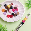 500g Mixed Acrylic Heart Shape Spacer Charm Loose Beads for Handmade DIY Necklace Bracelet Jewelry Making Accessories