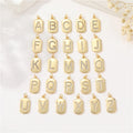 Wholesale Hot Selling Dainty 26 Letters CZ Gold Plated Alphabet Letters Necklace Pendant Charms Jewelry Making Accessories