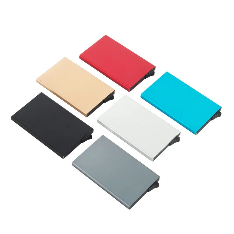 Organized Popular Aluminum Card Holder RFID Blocking Card Holder Metal Wallet Credit Card Holder for phone