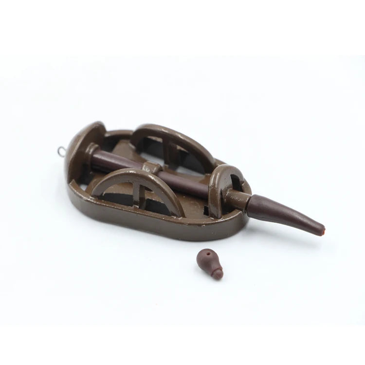 Selco Carp Fishing  Bait Trap Cage Bait Holder Tool Zinc Alloy Silicon Bait Holder Tool Method Feeder