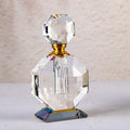 Small Bridge Premium Crystal Crafts Rectangle Cap Square Perfume Bottle Refillable Personalised Design Crystal Perfume Bottle