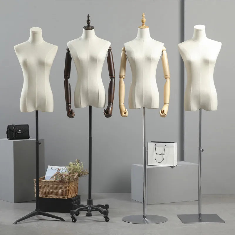 Woman Lady Mannequins With Half Foam Half Plastic Body