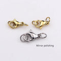 High Quality Lobster Clasp in Stainless Steel Jewelry Clasp for Necklace Bracelet Making Lobster Clasp with Jump Ring