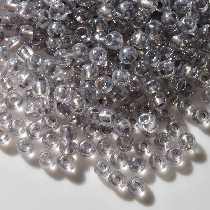 CJ Crystal Glass Seed Beads 4mm Mixed Color Loose Round FGB Glass Seed Beads for Jewelry Making