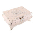 New Creative Peacock Rectangular Rose Jewelry Box High End Birthday and Wedding Gift Box Metal Storage Treasure Box