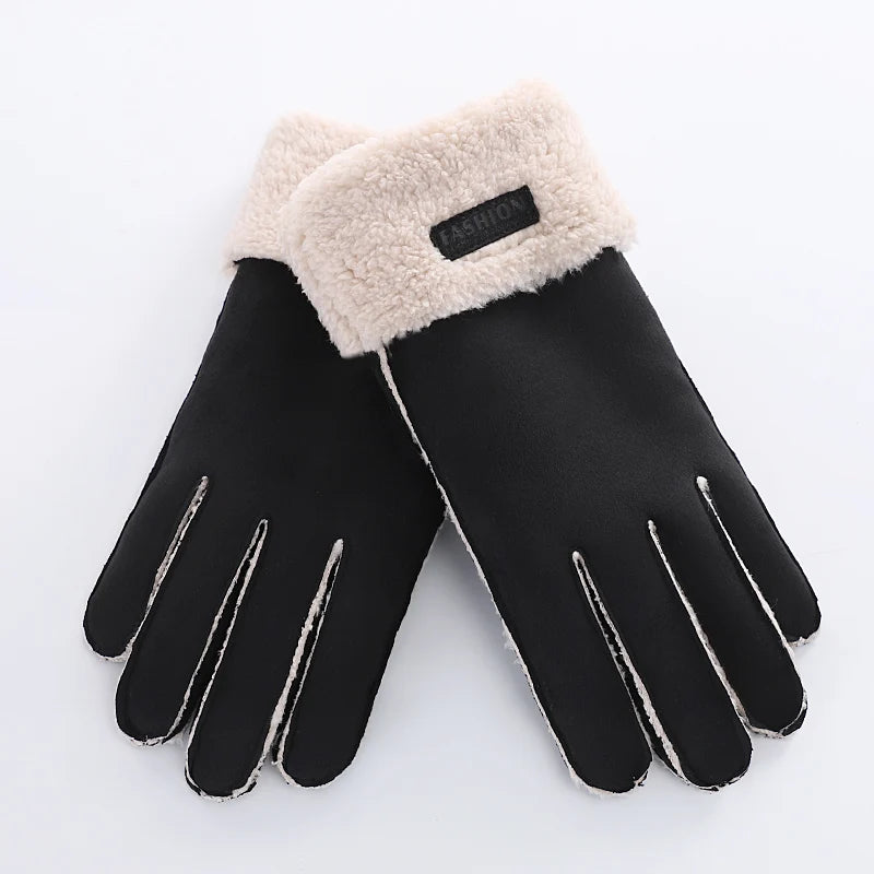 Hot Sale Soft Touchscreen Winter Bike Riding Warm Men Gloves