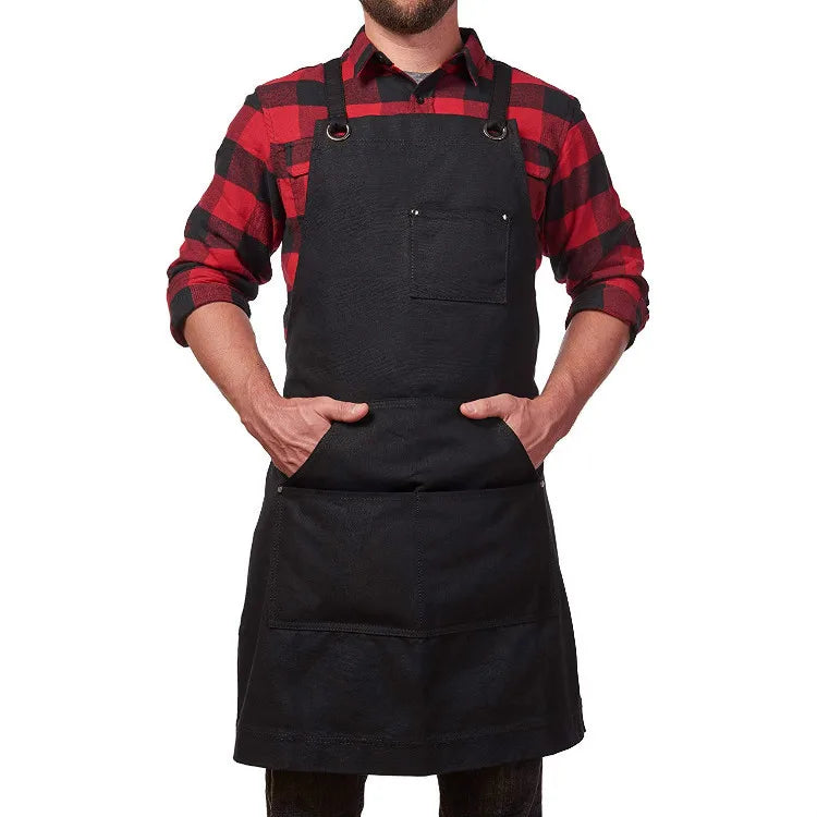 Hot Promotional Heavy Duty Washable Chef BBQ Oxford Cloth Canvas Apron Tool Set