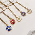 Fashion High Quality Love Moon Star Chain Fashion Jewelry Stainless Steel 18K Necklace