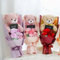 2025 Valentine's Day Gifts Wedding Bouquet Flower Home Decoration Artificial Soap Rose Bouquet