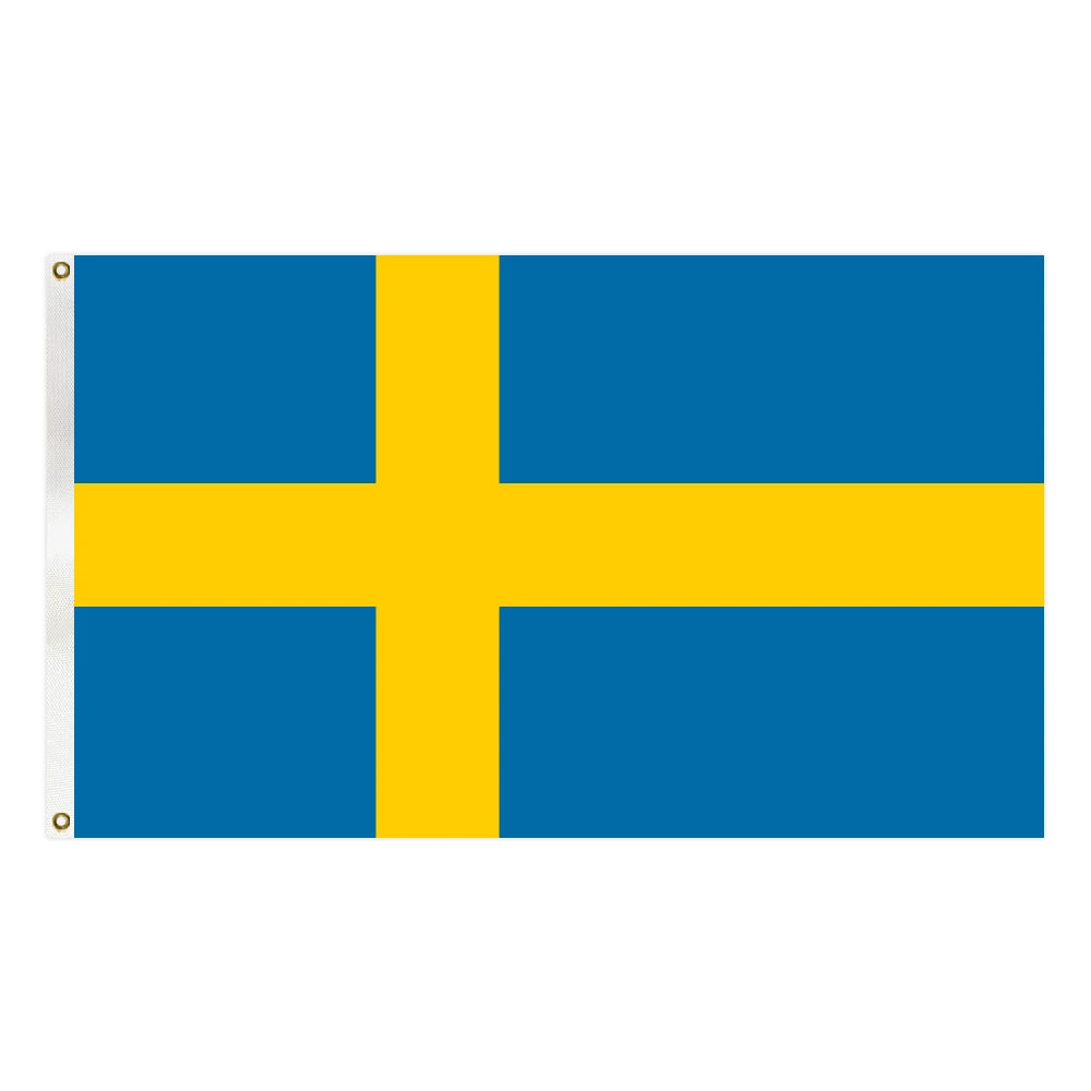 3x5FT Polyester Cheap Price Sweden Country Flag and National Flag With Two Grommets
