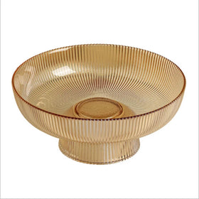 New Design High Tea Decoration Crystal Fruit Tray Glass Fruit Plate