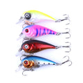 In Stock Hard Plastic 5cm 5g Topwater Fishing Lures Bass Wobbler Crank Bait
