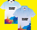 Men's Fancy Design Sublimated Printed Polo Tee
