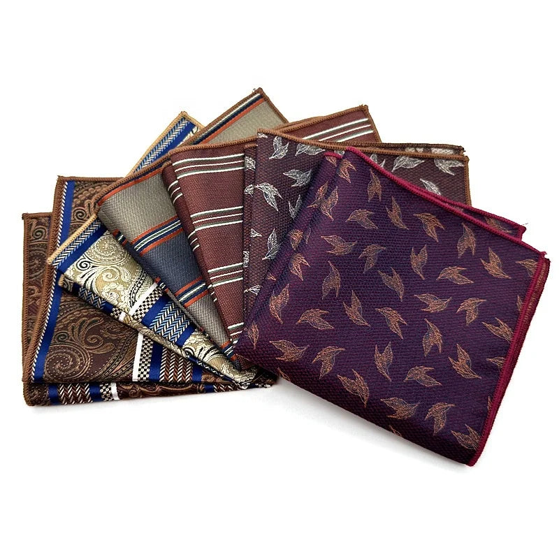 Top Quality Hot Sale Wholesale Personalised Handkerchief Embroidery Jacquard Mens Pocket square Jewelry