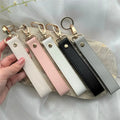 2025 Latest Styles Leather Keychains  Laser Custom logo Personalized Key Pendant Steam Car Colourful Leather Key Ring Strap