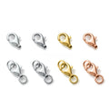 GP Oval Lobster Clasp S925 Rose Gold Plated Sterling Silver 925 DIY Permanent Jewelry Chains Making Accessories Wholesale