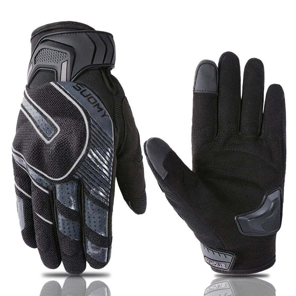 Summer Motorcycle Riding Gloves Breathable Reflection Motocross Racing Gloves Touch Screen Motorbike Bike Hand Gloves
