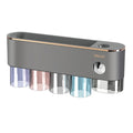2025 Best-Selling Luxury Wall-Mounted Automatic Toothpaste Dispenser with Square Toothbrush Holder Made of Plastic