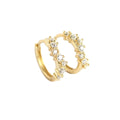 Wholesale Fashion Women Silver Jewelry Simple Design Cubic Zirconia 925 Earrings Wholesale