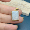 Wholesale Custom Natural Mother of Pearl Shell Guadalupe Pendants Charms Jewelry Making Religions Necklace