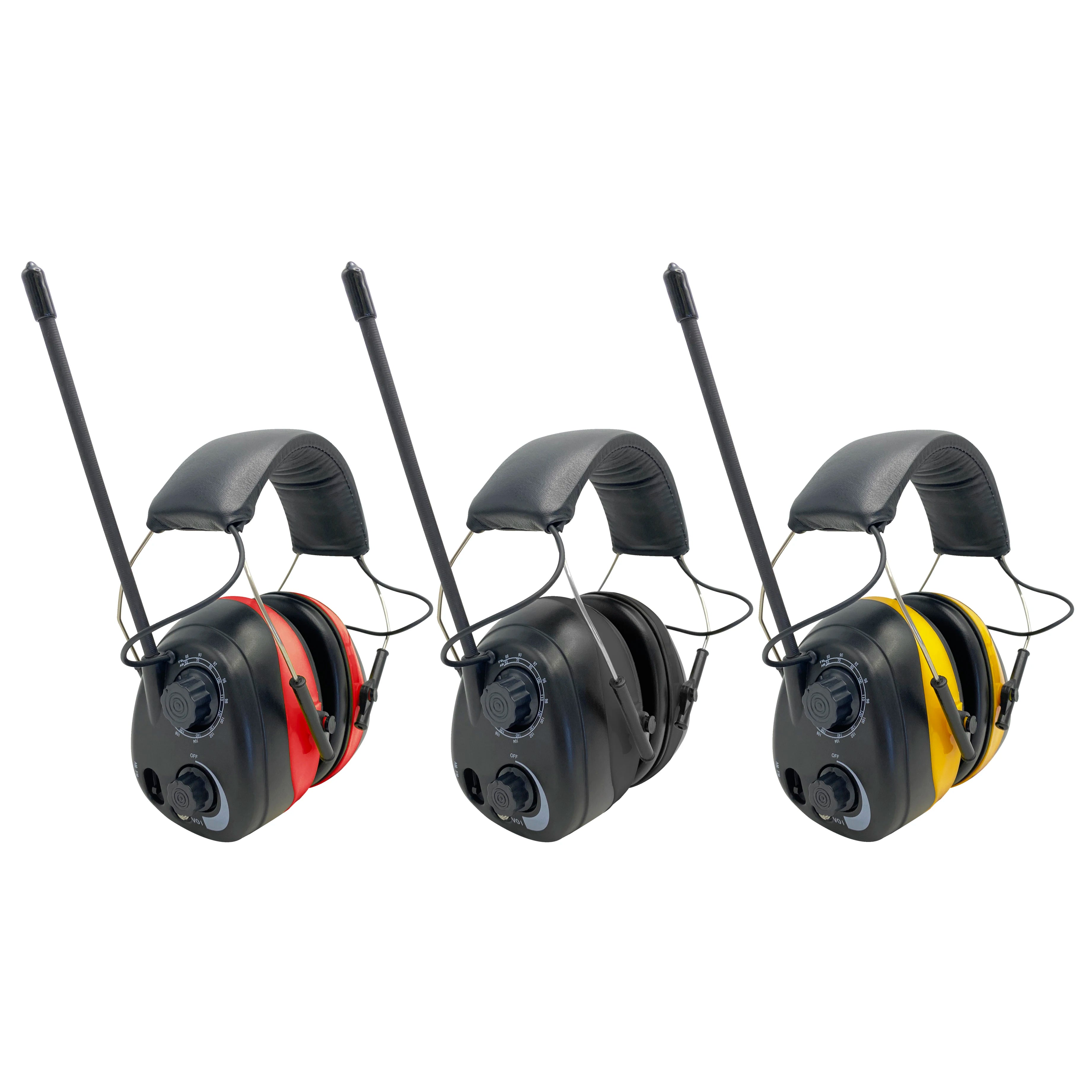 Hearing Protection Headphones with FM/AM Radio-28dB Adjustable Headband Memory 5 Channels for Mowing Workshops Snowblowing