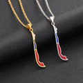 Enameled Chile Map Chain Necklaces Stainless Steel 18K Gold Plated Enamel Chile National Flag Map Pendant Necklace