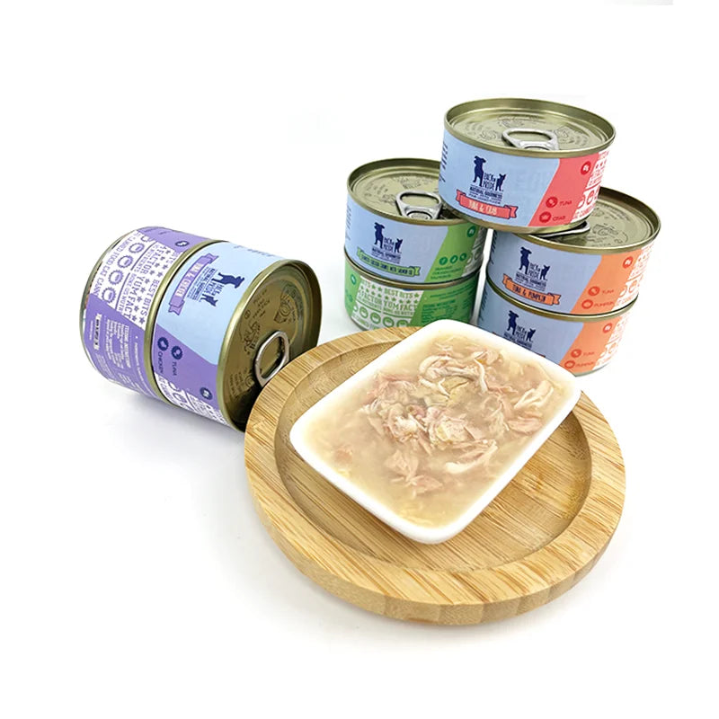 Premium Natural Wet Cat Food Variety Pack - Grain-Free Gourmet Delights for Feline Palates Wet Food Cat Puree