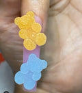 Nail Supplies Gummy Bear Shape Nail Art Charms Cute Animal Candy Bear Resin Fingernail Accessories Flatback Nail Art Rhinestones