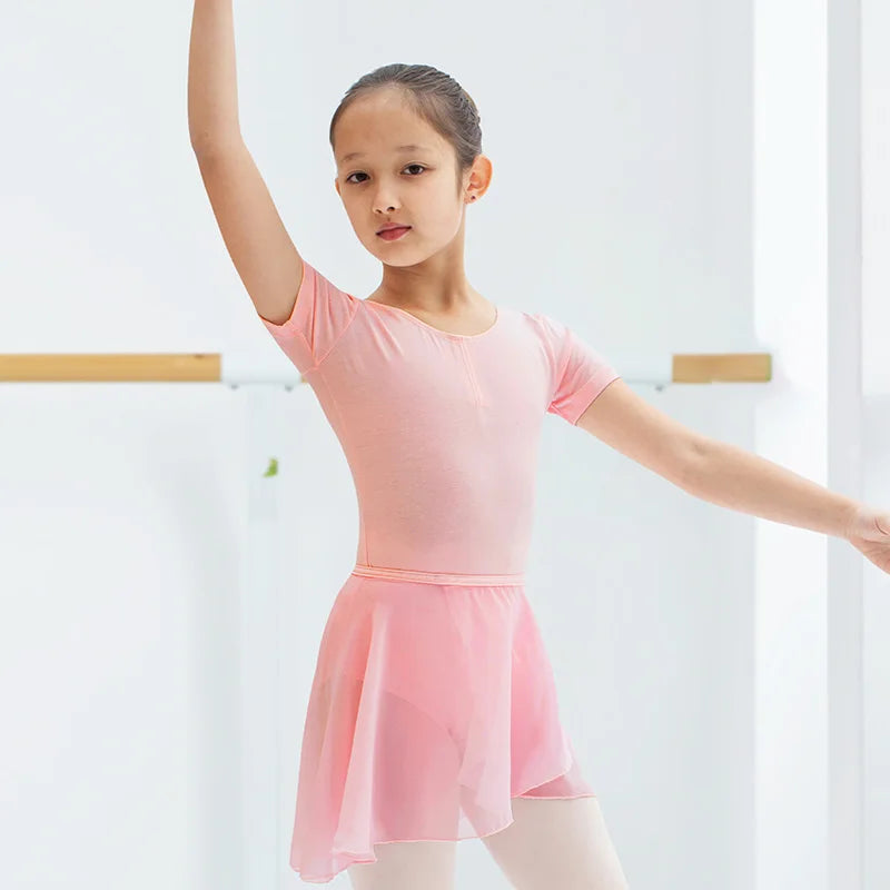 Wholesale Dance Skirts Children's Ballet Dance Practice Performances Short  Veils  Bust Skirt Kids Dancing Dress  for Gir