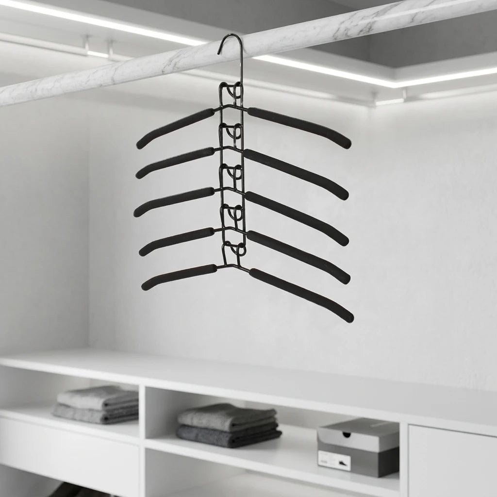 Layer Detachable Storage Holder Mounted Hanger Indoor Space Saving Household One-Piece Clothes Hanger Clothes Drying Rack