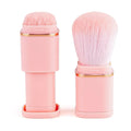 Customizable Retractable Kabuki Makeup Portable Travel Face Blush Powder Foundation Sunscreen Cover for On-the-Go Blush