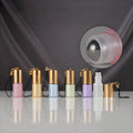 WOGU 5ml 3ml Mini Small Travel Cosmetic Packaging Empty Perfume Roller Bottle Glass Roll on Essential Oil Bottle with Chain Cap