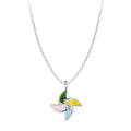 925 Sterling Silver Windmill Korean Simple Temperament Jewelry Female Wild Accessories Pendant Necklace