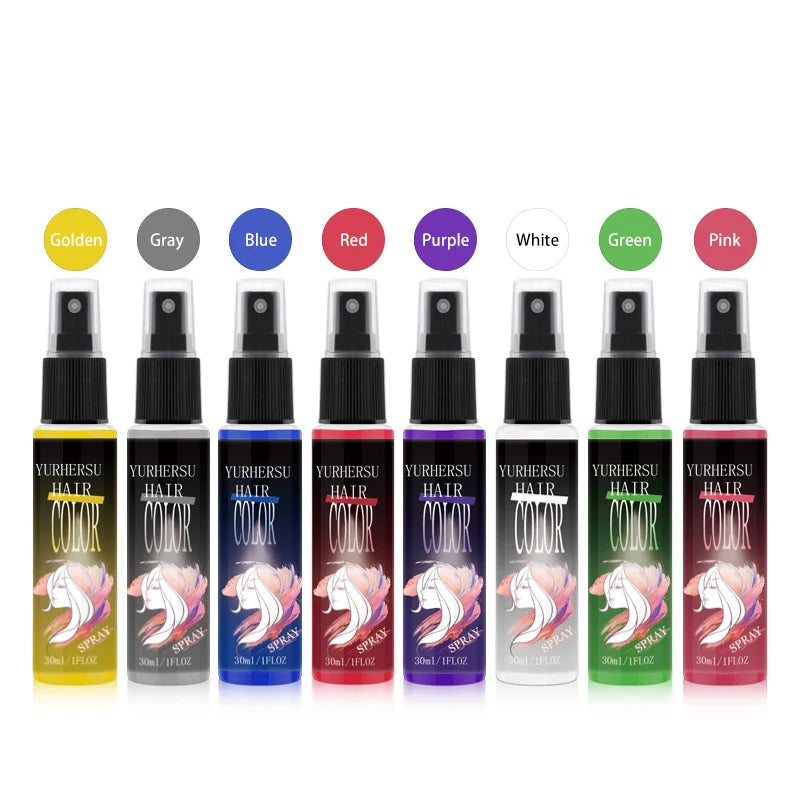 Low MOQ Wholesales Price Permanent Grey White Color Hair Dye Foam Hair Color Spray