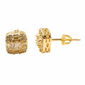 Designer Screw-back Earrings Hip Hop Earrings Cubic Zircon for Woman  2021 Fashion Jewelry