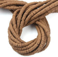 6mm Coffee Brown Ceramic Clay Porcelain Flat Disc Earth Beads Jewelry Making DIY Bracelet Necklace Loose Third Party Certified