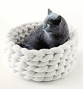 Hand-woven Kint Dog Cat Kennel Pet Nest Filling Core Cotton Hand Woven Ppet Kennel Cat Bed