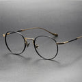 Mini Small Round Titanium Optical Reading Glasses Unique Solid Pattern Spectacles Eyewear for Women