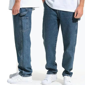 Custom Men's Solid Double Knee Work Jeans Denim Painter Pants Custom Carpenter Jeans Cargo Pants Men's Jeans