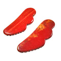 Home Use Natural Jagged Mookaite Jasper Polished Wing Shape Gem Gua Sha Board for Body Healthy
