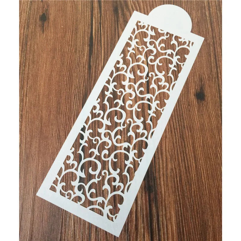 Art Flower Design Cake Stencil Fondant Decorating Stencils Templates Mold Baking Cake Tools New Style Wedding Baking Tool