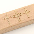 Christian Religion Vintage 14K Gold Filled Cross Necklace Pendant Charms for Jewelry Making