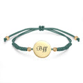 Handmade Custom Woven Friendship Bracelets With Inspirational Words Bff Brave love Hope Smile Charm Bracelet for Women