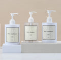 PET Plastic Shampoo and Conditioner Clear Bottles 16oz 500ml Pump Bottle Dispenser for Personal Care Lotion Body Wash
