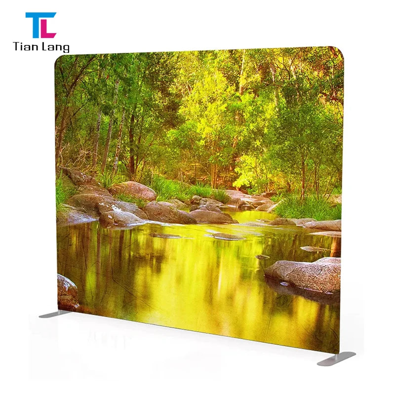 Tian Lang Wholesome Portable Aluminum Fabric Backdrop Stand for Trade Show Advertising Portable Display